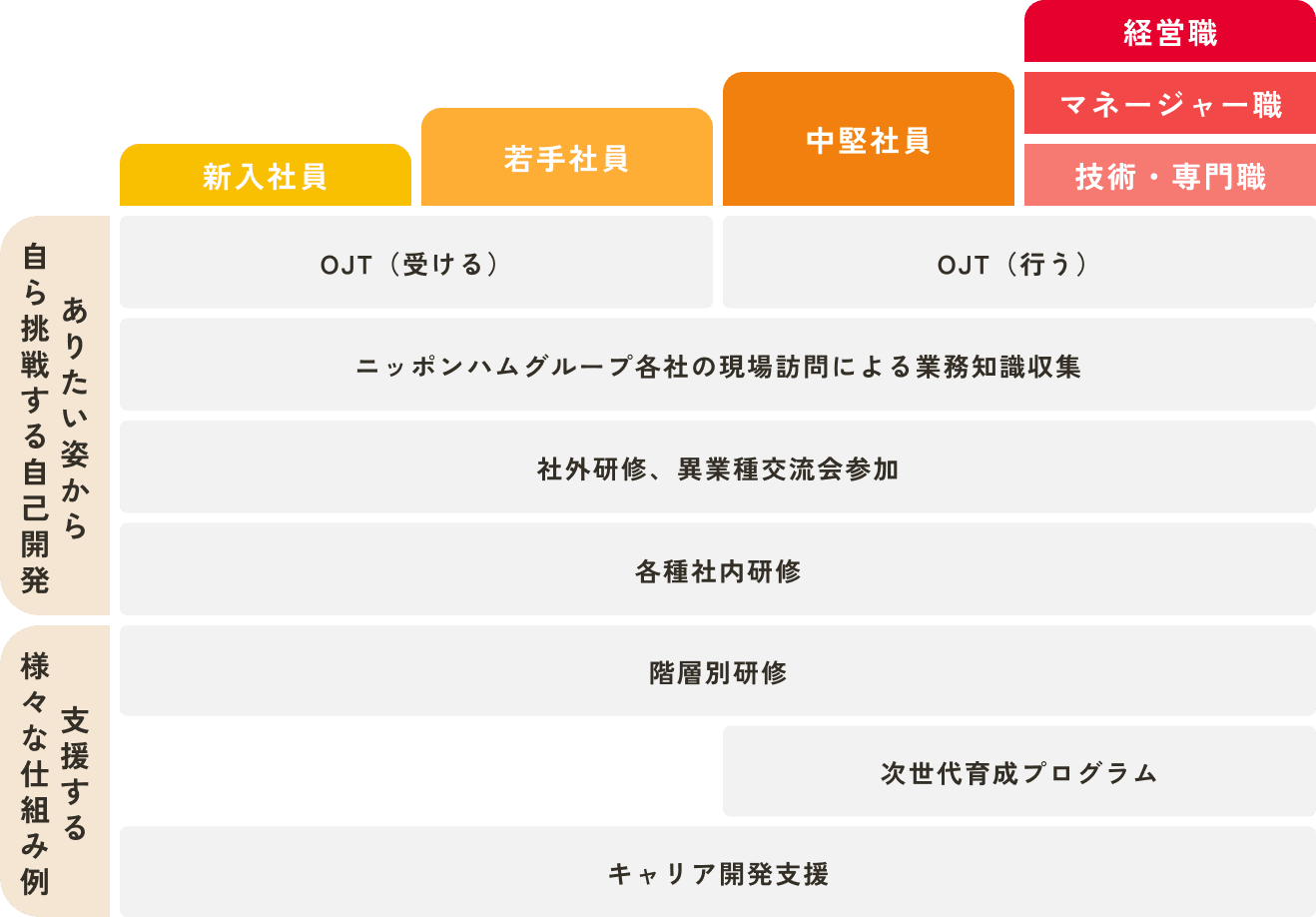 研修や仕組み