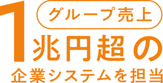 グループ売上1兆円超の企業システムを担当